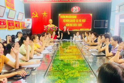 HỘI NGHỊ CÁN BỘ, CÔNG CHỨC, VIÊN CHỨC VÀ NGƯỜI LAO ĐỘNG TRƯỜNG MẦM NON HIỂN KHÁNH NĂM HỌC 2025–2026